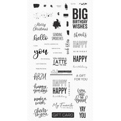 My Favorite Things Clear Stamps - Mini Messages & More